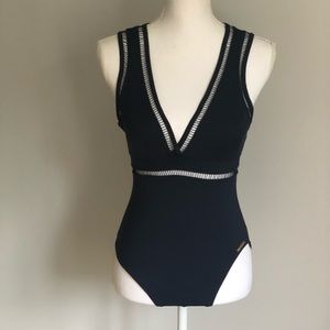 Michael Kors Navy One-Piece Bathing Suit